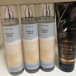 White Barn Vanilla Suede Fine Fragrance Mist + free vanilla noir lotion